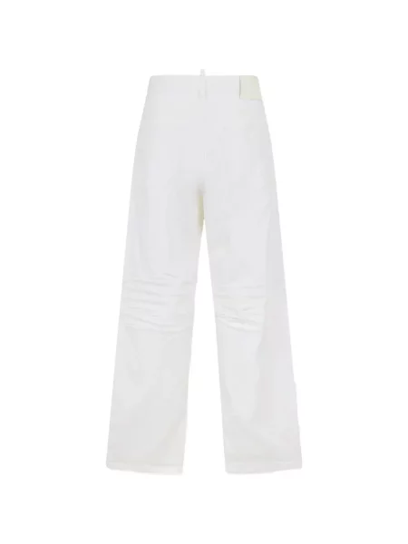 Blugi largi Dsquared2 alb