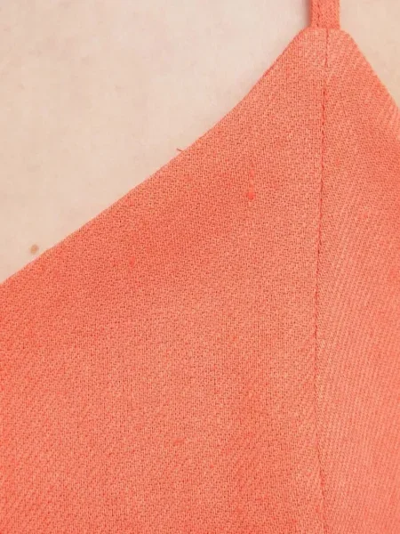 Top Drykorn cu decolteu în V portocaliu