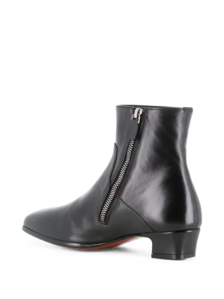 Cizme scurte Alexander Hotto din piele negru