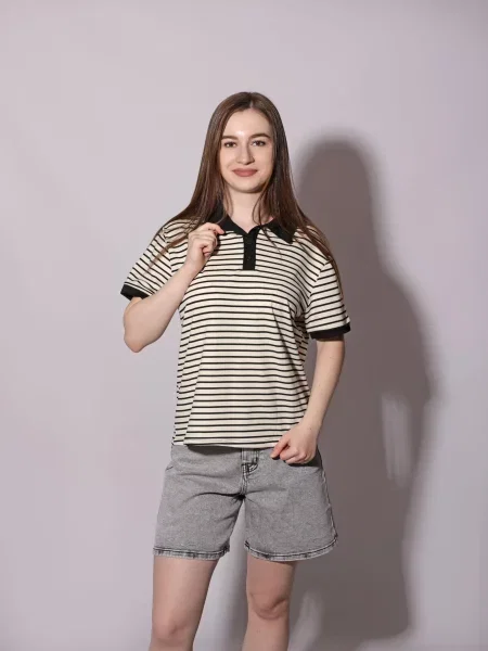 Поло Stream белое