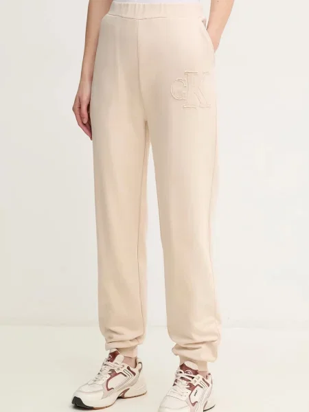 Calvin Klein Jeans donji dio trenirke bež