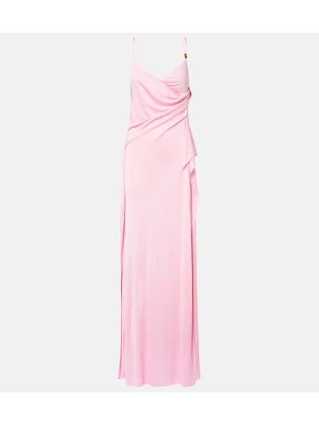 Rochie Versace din jerseu roz