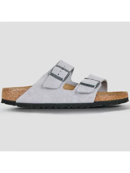 Birkenstock natikači semišasti Arizona Suede Leather vijolična
