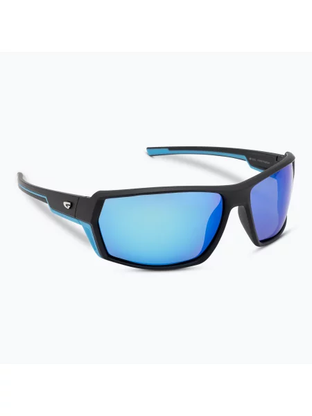 Okulary przeciwsłoneczne GOG Mistral matt black/blue/polychromatic white-blue białe