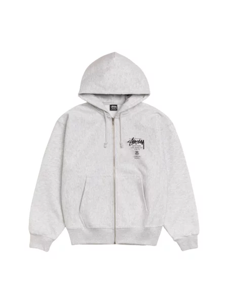 Bluza rozpinana Stussy szara