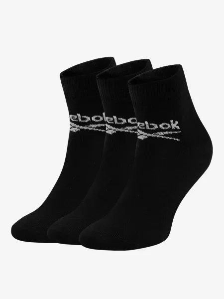 Дълги чорапи Reebok черен