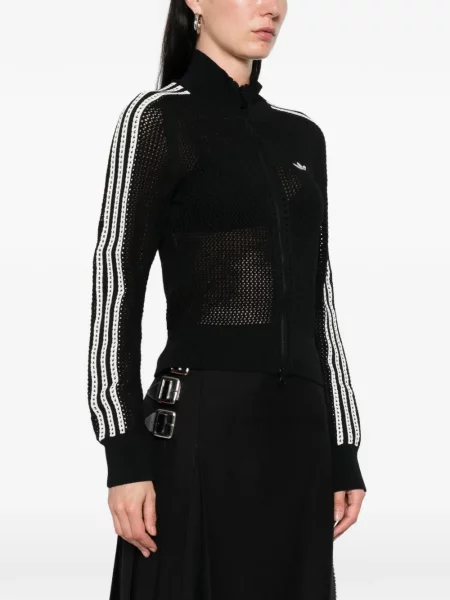 Pantaloni Adidas cu dungi alergare cu broderie albastru
