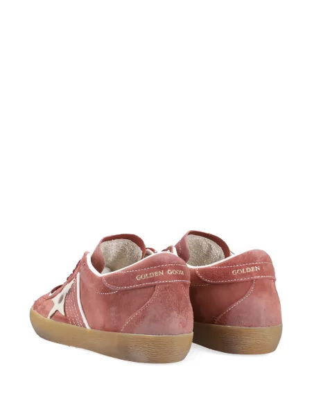 Велурени маратонки Golden Goose червено