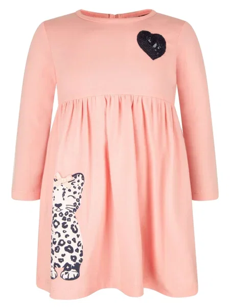 Happy girls Rochie roz / negru alb