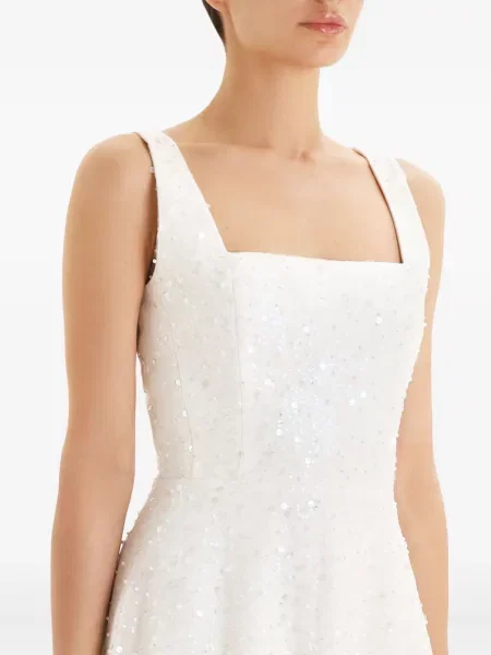 Rochie midi Post Meridiem cu paiete până la genunchi de costum