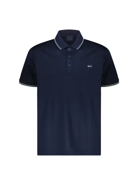 Krótka koszulka polo Paul & Shark niebieska