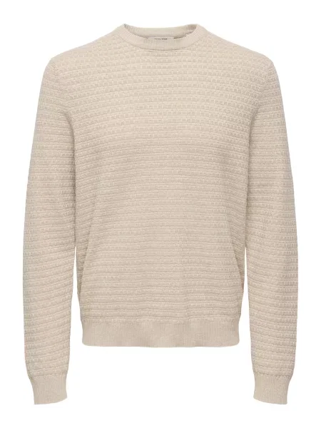 Only & Sons Pulover ONSLOUI crem