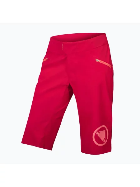 Дамски къси панталони за колоездене Endura Singletrack Lite Short Std berry синьо