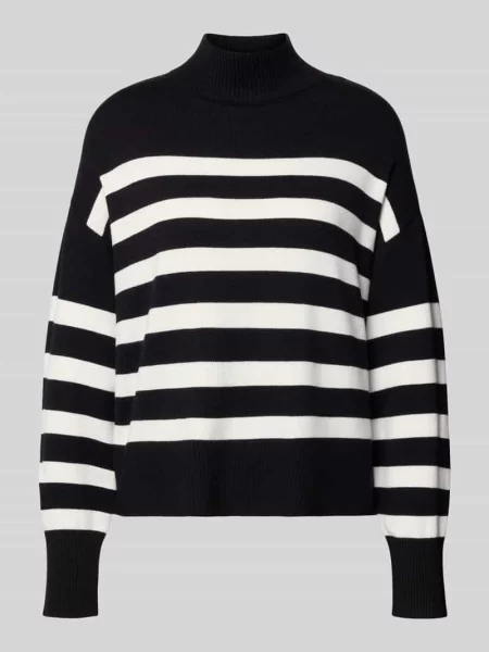 Sweter z dzianiny o kroju regular fit z mieszanki model ‘BARI’ Only czarny