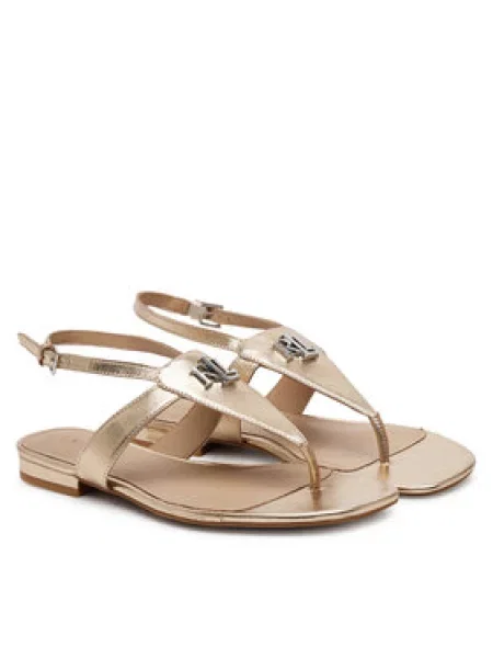 LAUREN RALPH LAUREN Sandály Everley zlatá
