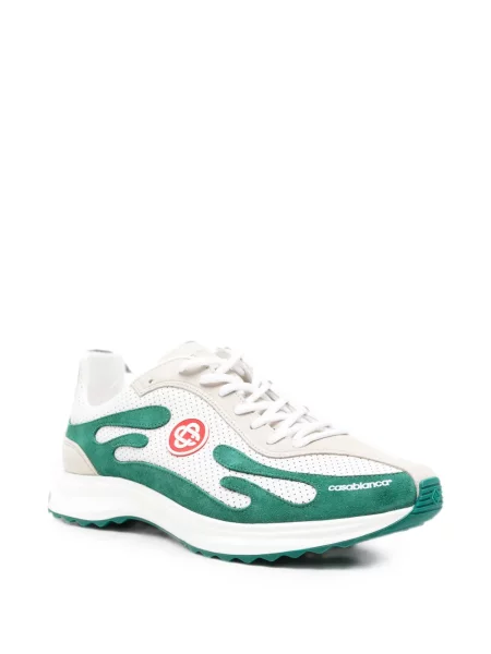 Sneakerși Casablanca din piele alb
