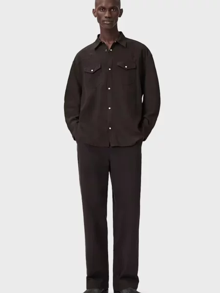 Сорочка Allsaints коричнева