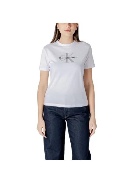 Koszulka Calvin Klein Jeans niebieska