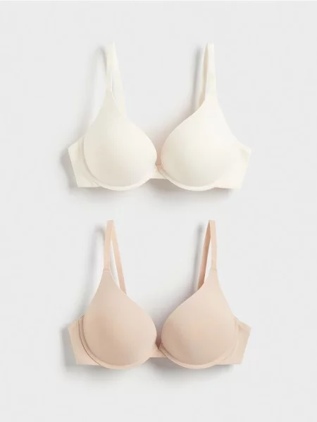 Reserved Biustonosz push up 2 pack złamana biel