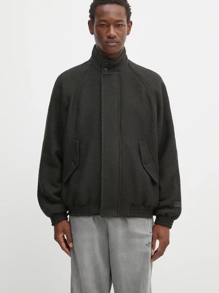 Kenzo jachetă de lână Harrington Blouson de tranzitie verde