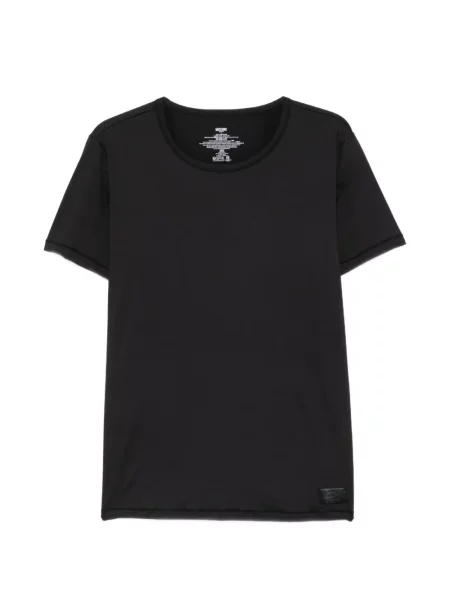 Majica Moschino s okruglim izrezom s autogramom crna