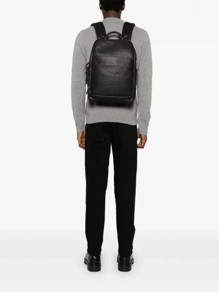 Rucsac Piquadro din piele negru