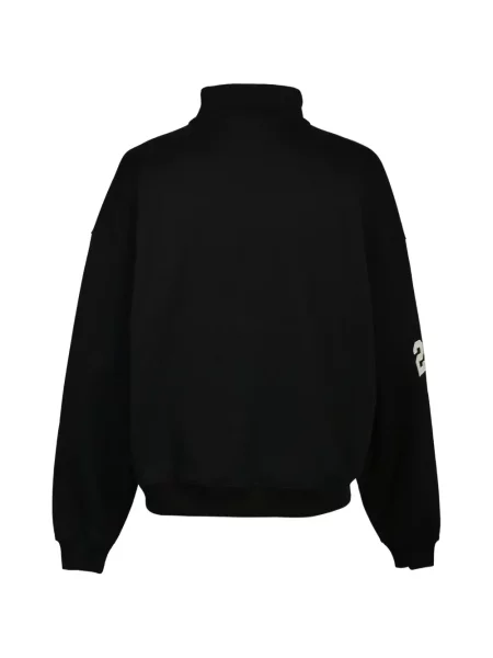 Hanorac cu fermoar Breath cu autograf negru