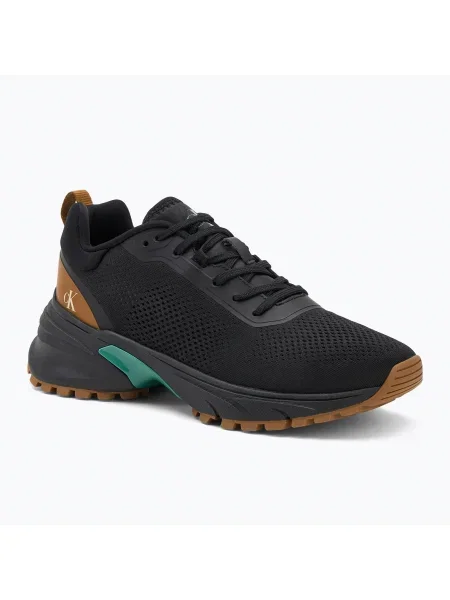 Sneakerși Calvin Klein tricotate negru