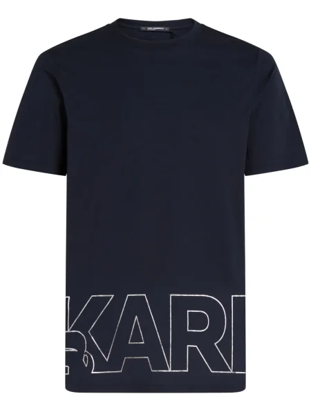 Tricou Karl Lagerfeld cu imagine albastru