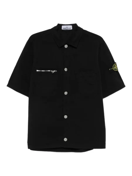 Kratak košulja Stone Island kamenje crna