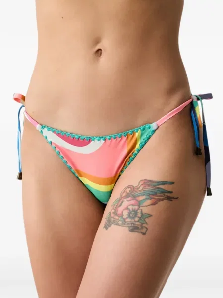 Bikini Kurt Geiger London cu imagine cu legături roz