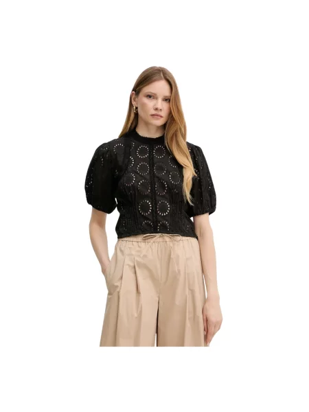 Twinset bluzka wzorzysta czarny