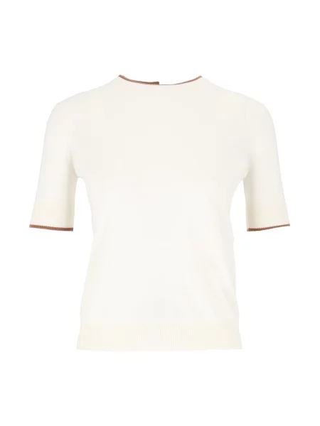 Koszulka Max Mara Studio wełniana biała