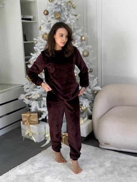 Пижама пижама Cosy коричневая