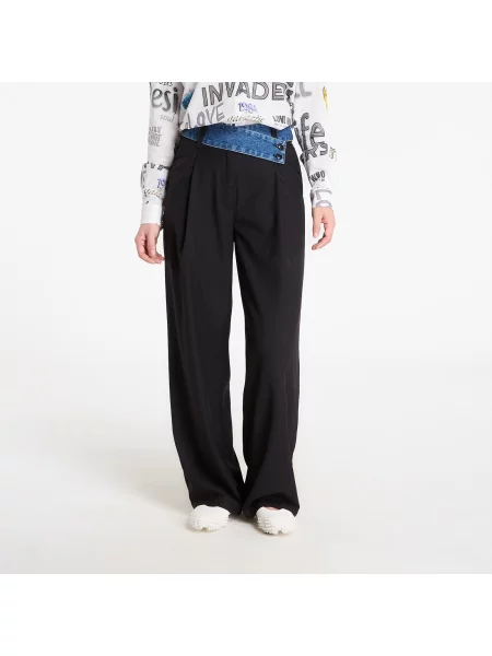 Spodnie Desigual Tailored Pants Combined Black M czarne