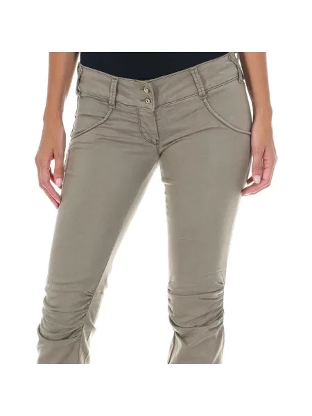 Pantaloni Met galben