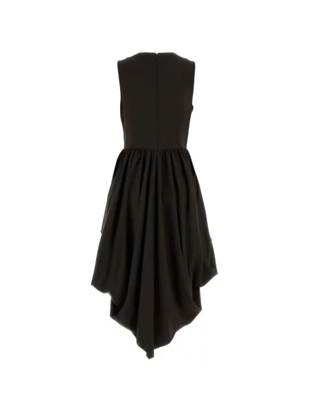 Rochie midi Loewe cu volane asimetrică maro