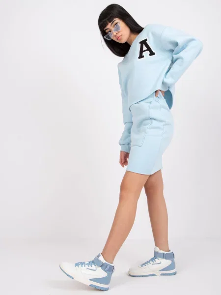 Tricou Fashionhunters albastru