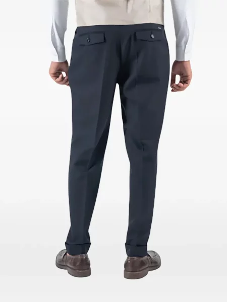 Pantaloni Boss de lână albastru