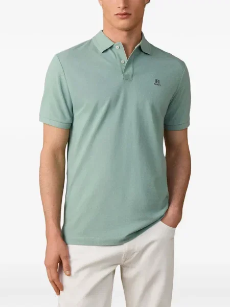 Scurt tricou polo Hackett London verde