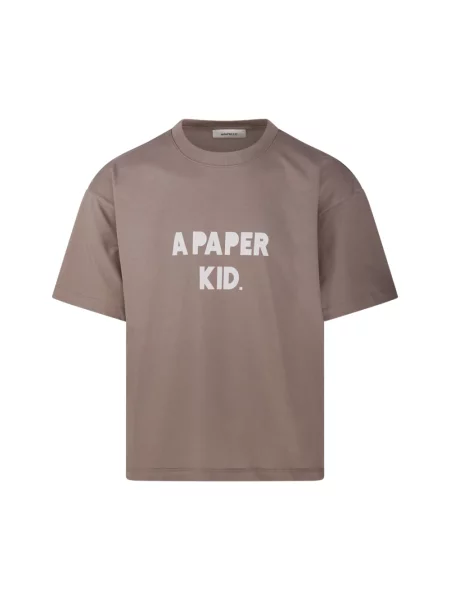 Koszulka A Paper Kid brązowa