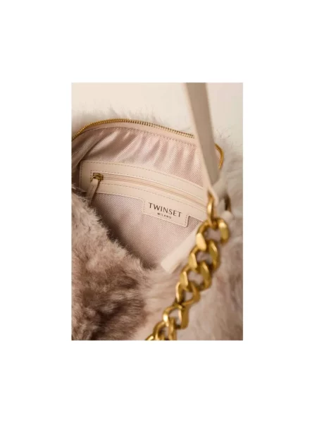 Torebka hobo Twinset beżowa