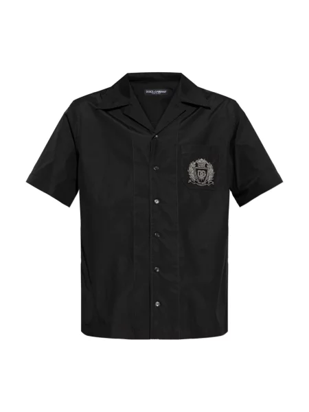 Koszula Dolce And Gabbana z logo czarna