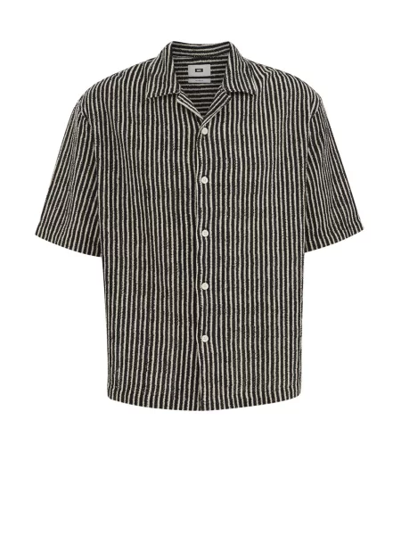 WE Fashion Cămașă negru alb