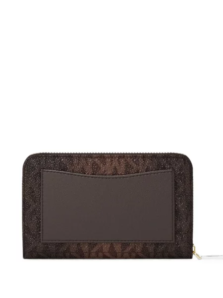 Bőr pénztárca Michael Kors autogrammal barna