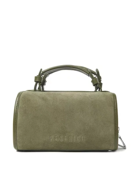 Geantă Peserico din piele de căprioară verde