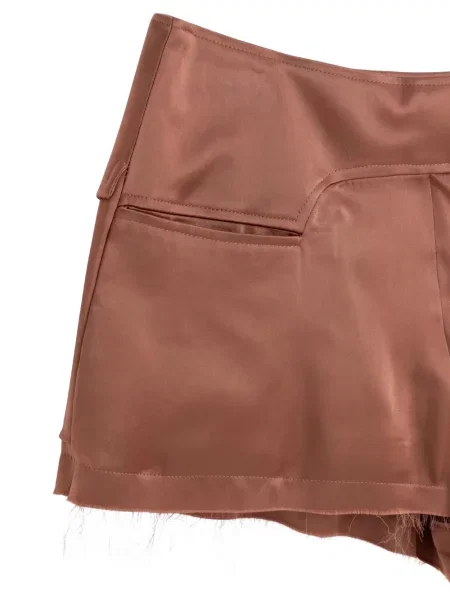 Pantaloni scurți Tom Ford cu talie înaltă roz