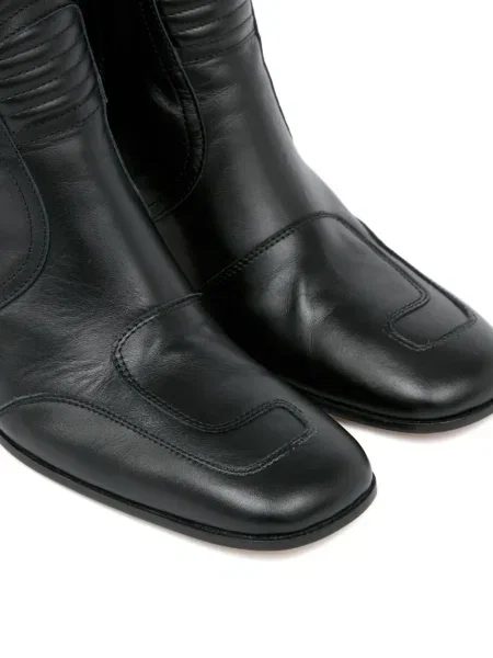 Cizme scurte Mm6 Maison Margiela din piele negru