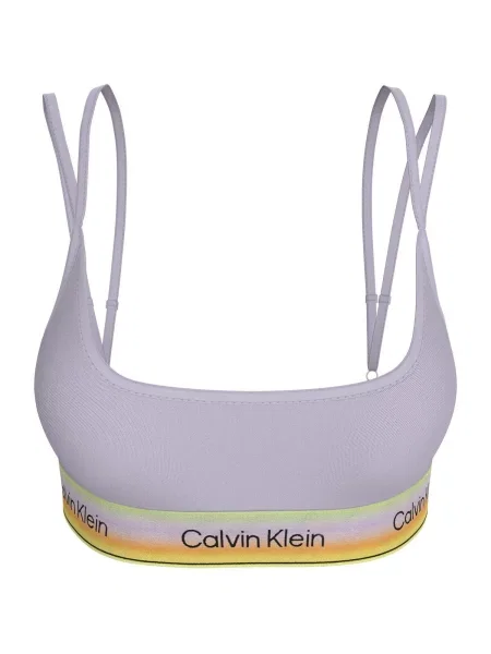 Fără căptușeală sutien bralette Calvin Klein Jeans violet
