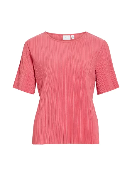 VILA Tricou VIPlisa zmeură roz